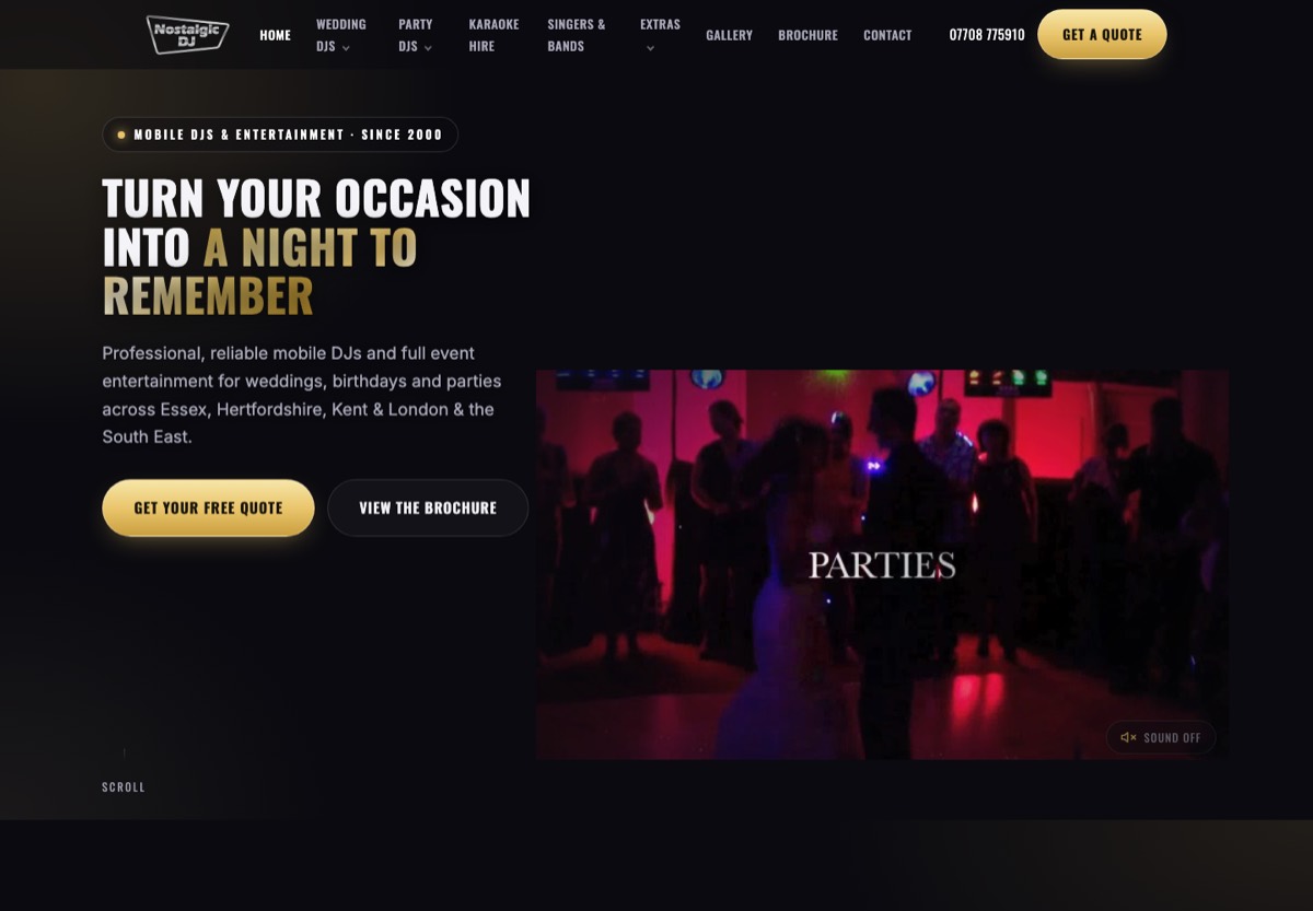 Nostalgic DJ website